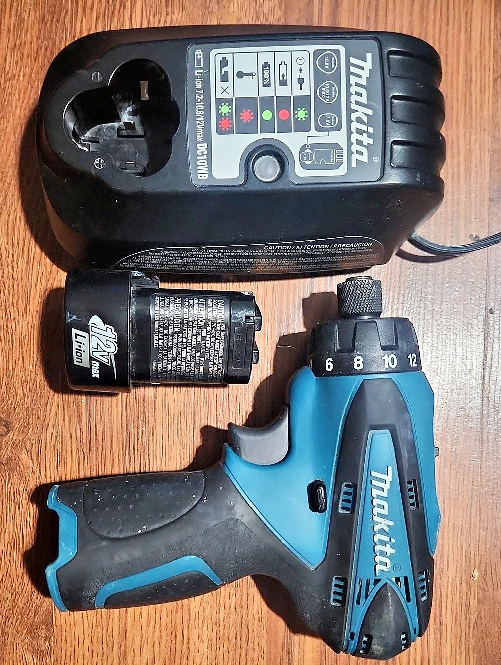Makita FD01 12V Cordless Drill Kit Blue & Black